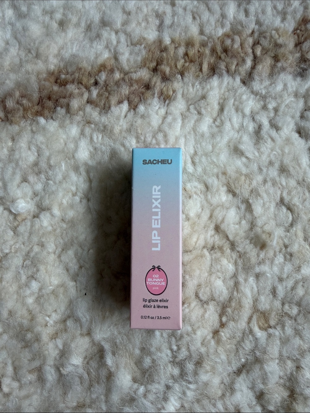SACHEU Lip Elixir Lip Glaze in Bunny Tongue (Pink)